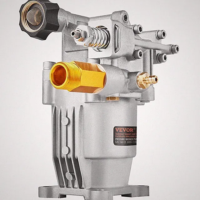 Rugged Washer Pump Assembly 3400 PSI 2.5 GPM 3/4in Horizontal