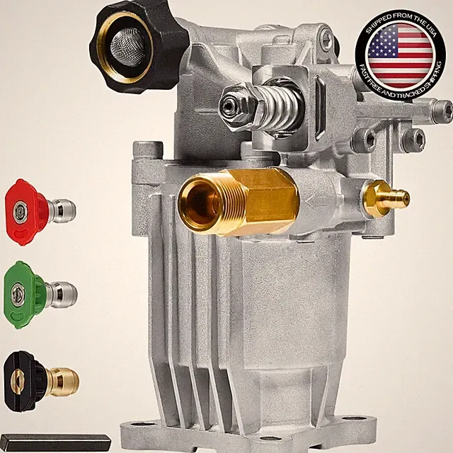 Rust-Resistant 3/4" Shaft Horizontal Pressure Washer Pump - Honda Compatible