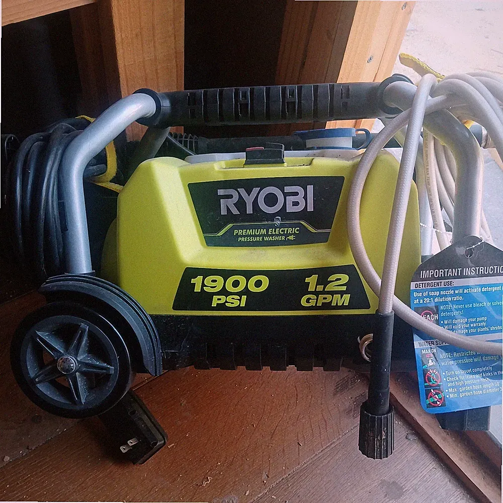 RY1419MTVNM 1900 PSI 1.2 GPM Cold Water Wheeled Electric Pressure Washer