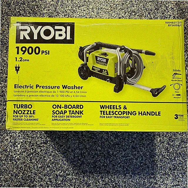Ryobi 1.2 GPM Electric Pressure Washer