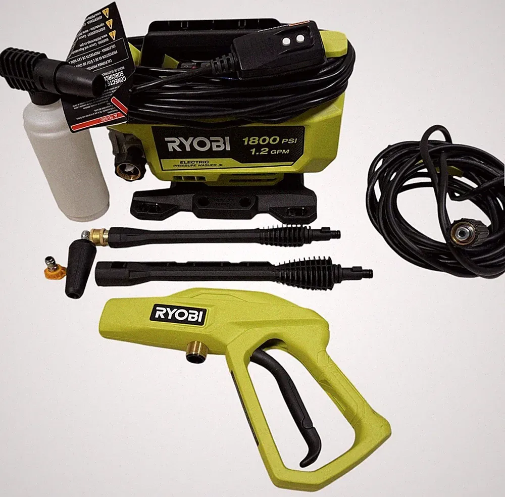 RYOBI 1.2GPM Electric Pressure Washer (1800 PSI) RY141803