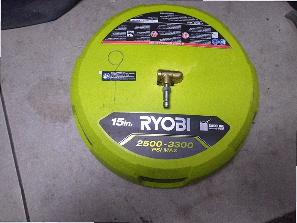 RYOBI 15 in. 3300 PSI Surface Cleaner for Gas Pressure Washer