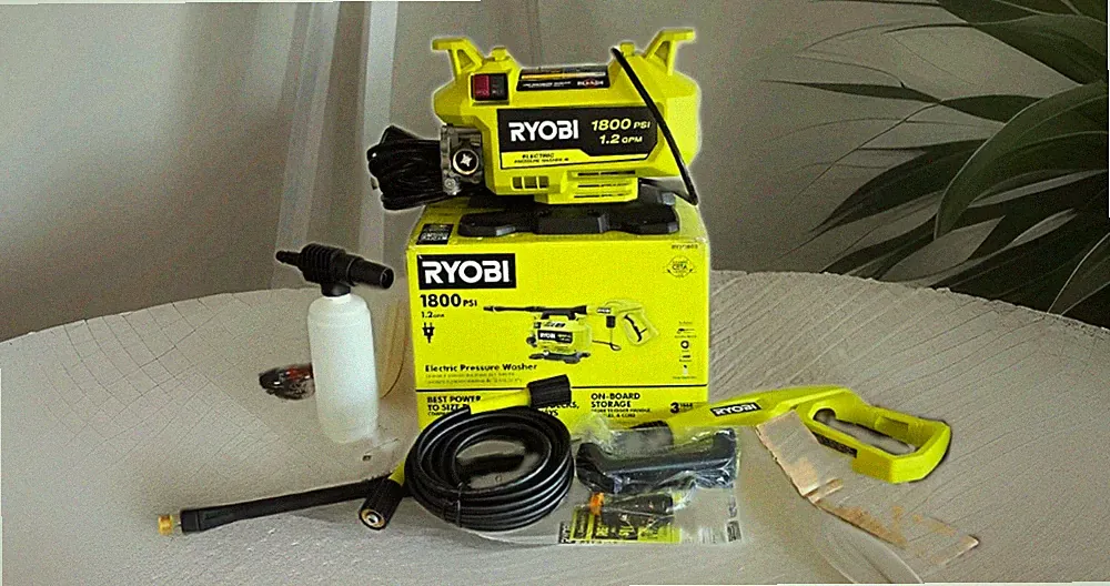 RYOBI 1800 PSI 1.2 GPM Corded Electric Pressure Washer RY141803 + Foam Cannon.