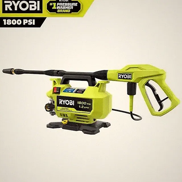 RYOBI 1800 PSI 1.2 GPM Electric Pressure Washer Portable Outdoor Cleaner