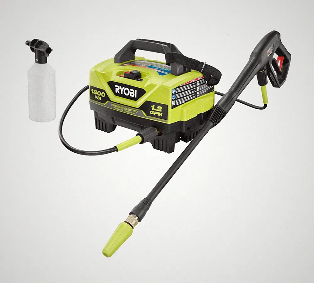 RYOBI 1800 PSI Electric Pressure Washer Trigger Handle Spray Wand Nozzles