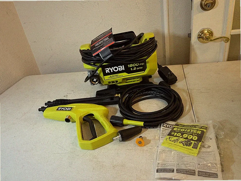 RYOBI 1800PSI 1.2 GPM Cold Water Corded Pressure Washer TOOL ONLY RY141803