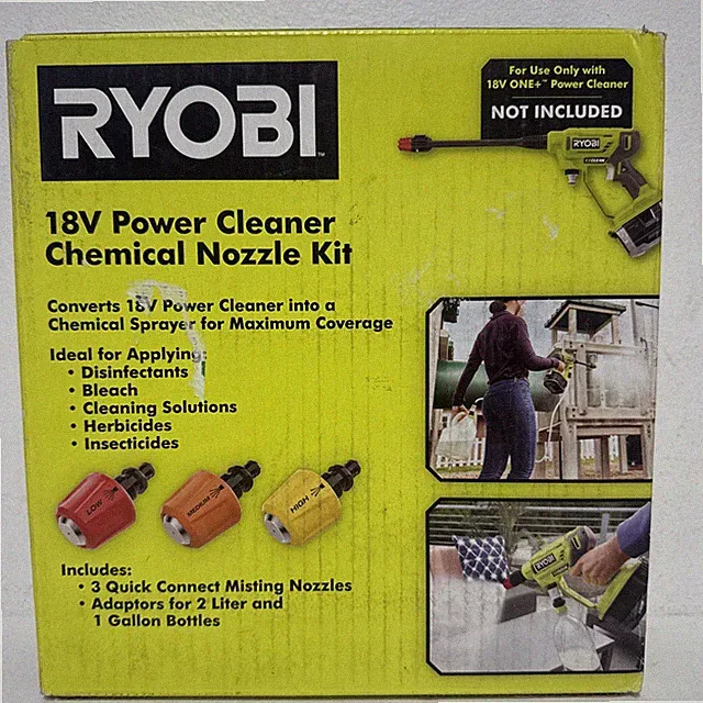 RYOBI 18V ONE+ Power Cleaner Chemical Nozzle Kit, Quick Connect RY31SC02