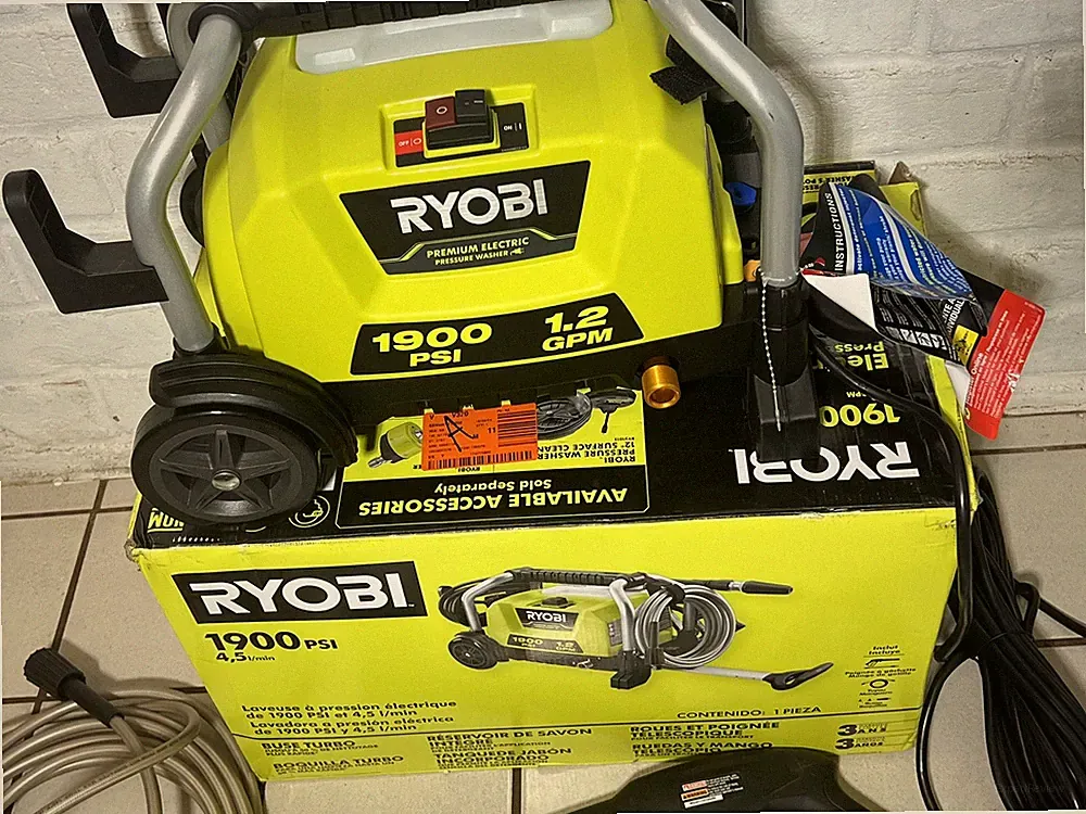 RYOBI 1900 PSI 1.2 GPM Cold Water Electric Pressure Washer