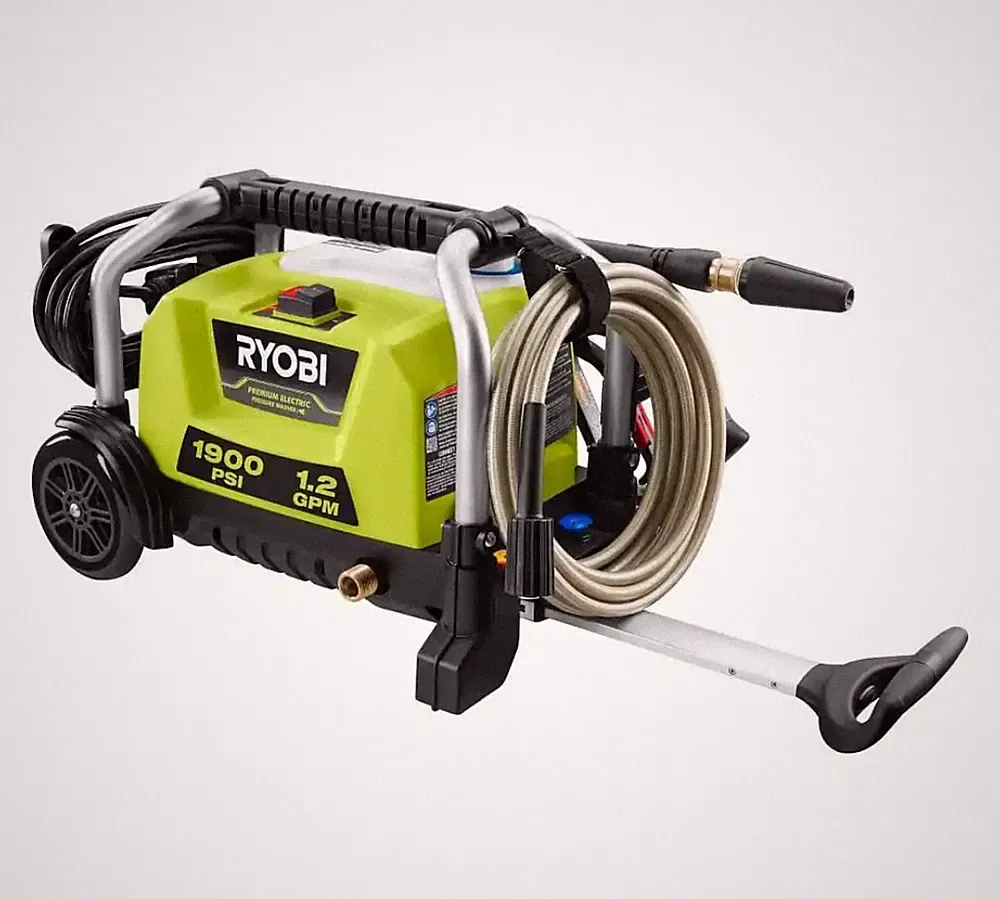 RYOBI 1900 PSI 1.2 GPM Cold Water Wheeled Corded Electric Pressure Washer