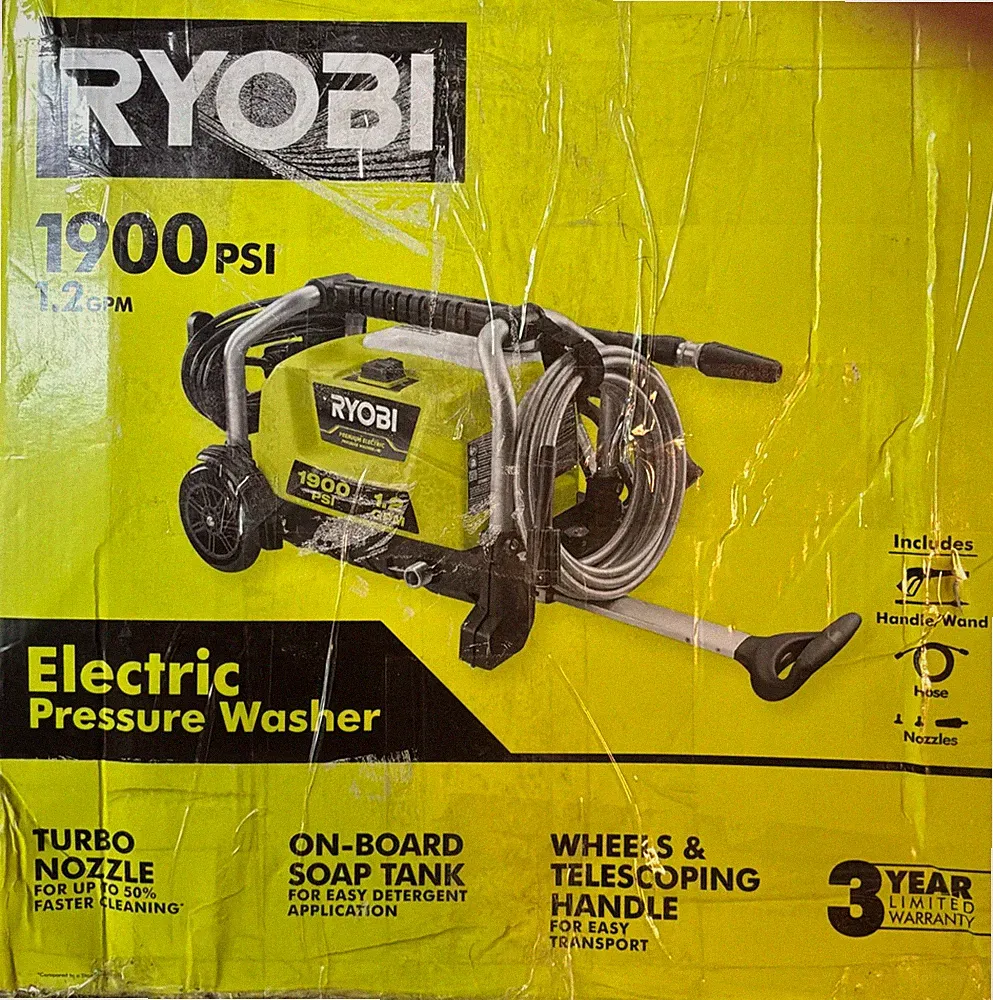Ryobi 1900 PSI 1.2 GPM Electric Pressure Washer