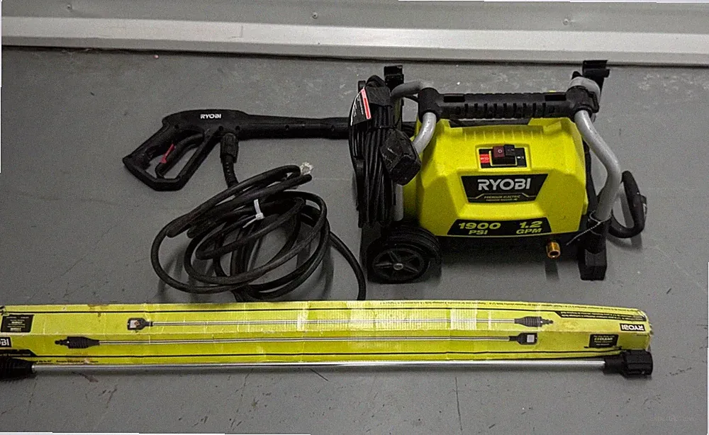 RYOBI 1900 PSI 1.2 GPM Electric Pressure Washer with EZClean Extension Wand