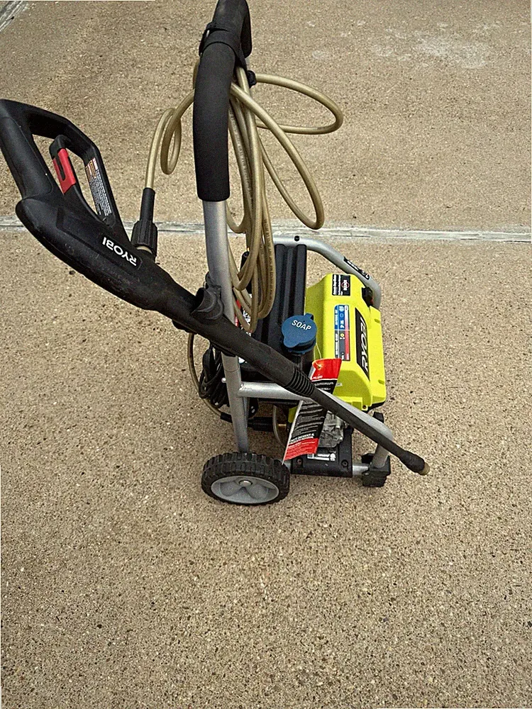 RYOBI 1900 PSI Corded Electric Cold Water Pressure Washer w/ Soap Tank, Gun/Wand
