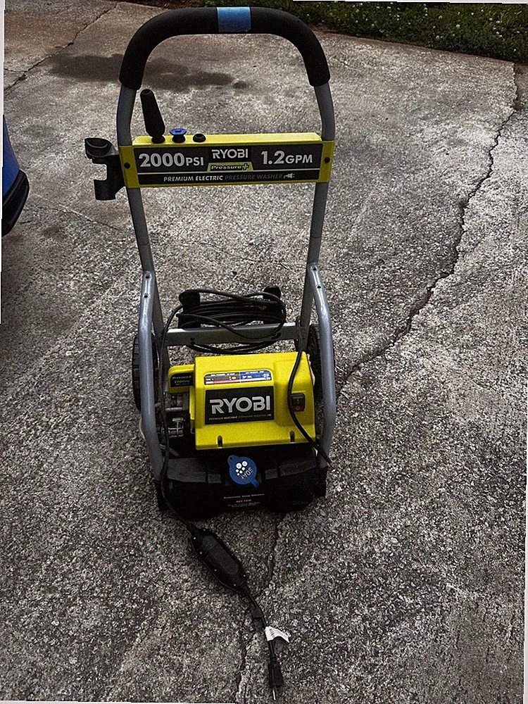 Ryobi 2000 PSI 1.2 GPM Corded Electric Pressure Washer w/ Hose Spray Gun