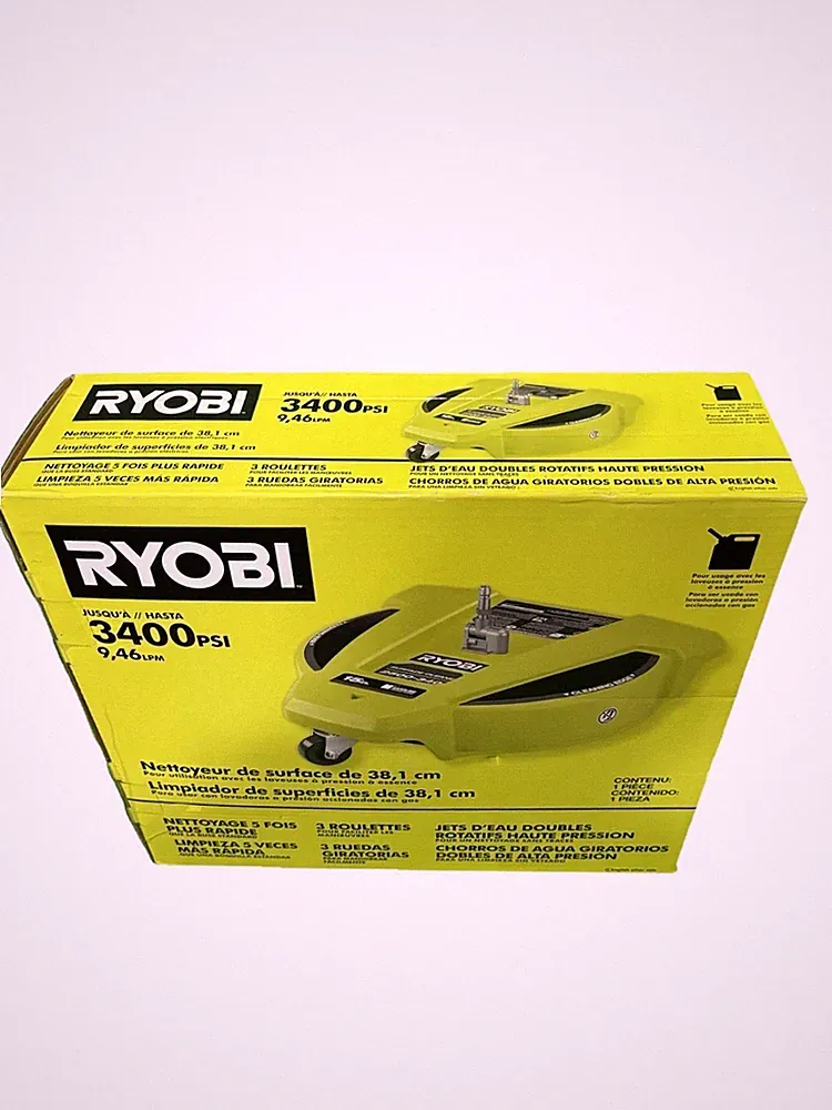 RYOBI 2500-3400 PSI Gas Pressure Washer Surface Cleaner New In Box NIB