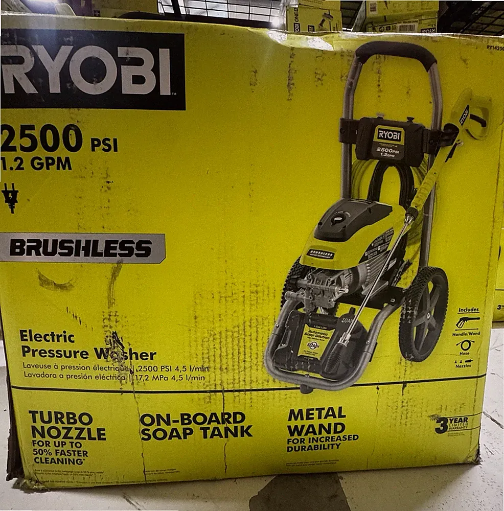 RYOBI 2500 PSI 1.2 GPM High Performance Cold Water Electric Pressure Washer