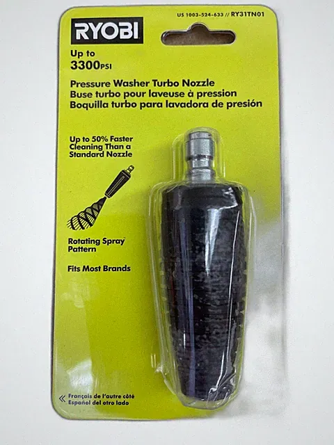 RYOBI 3,300 PSI Gas/Electric Turbo Nozzle