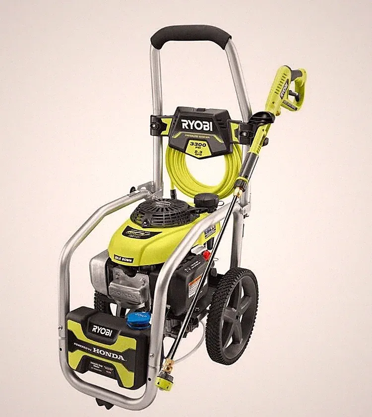 RYOBI 3300 PSI 2.3 GPM Cold Water Gas Pressure Washer with Honda GCV190 Idle