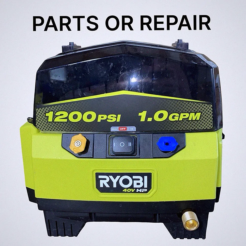 RYOBI 40V HP 1200 PSI 1.0 GPM Pressure Washer PARTS OR REPAIR RY40HPPW12
