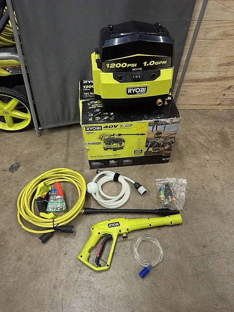 Ryobi 40V HP Brushless 1200 PSI Pressure Washer (TOOL ONLY) RY40HPPW12B USED