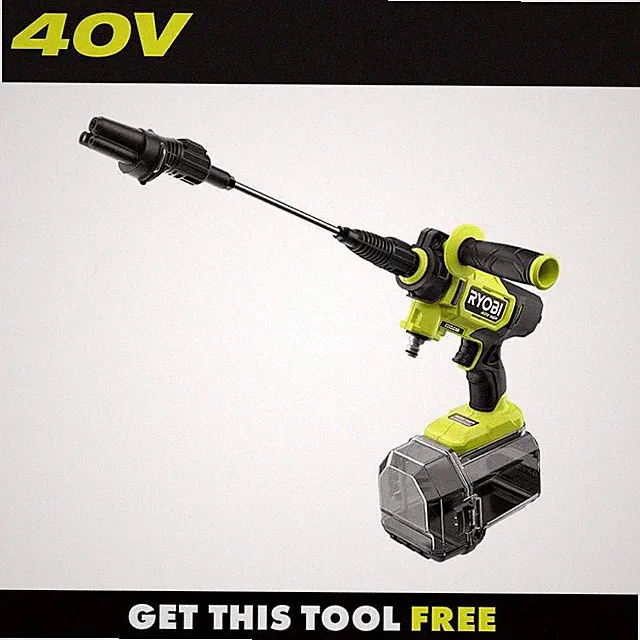 RYOBI 40V HP Brushless 600 PSI 0.7 GPM Cold Water Power Cleaner (Tool-Only)