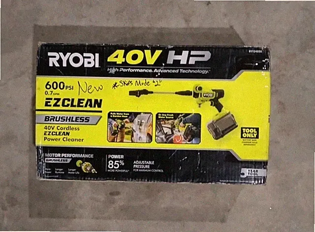 Ryobi 40V HP EZClean 600 PSI Power Cleaner Kit - RY124050 - Tool Only, *READ*