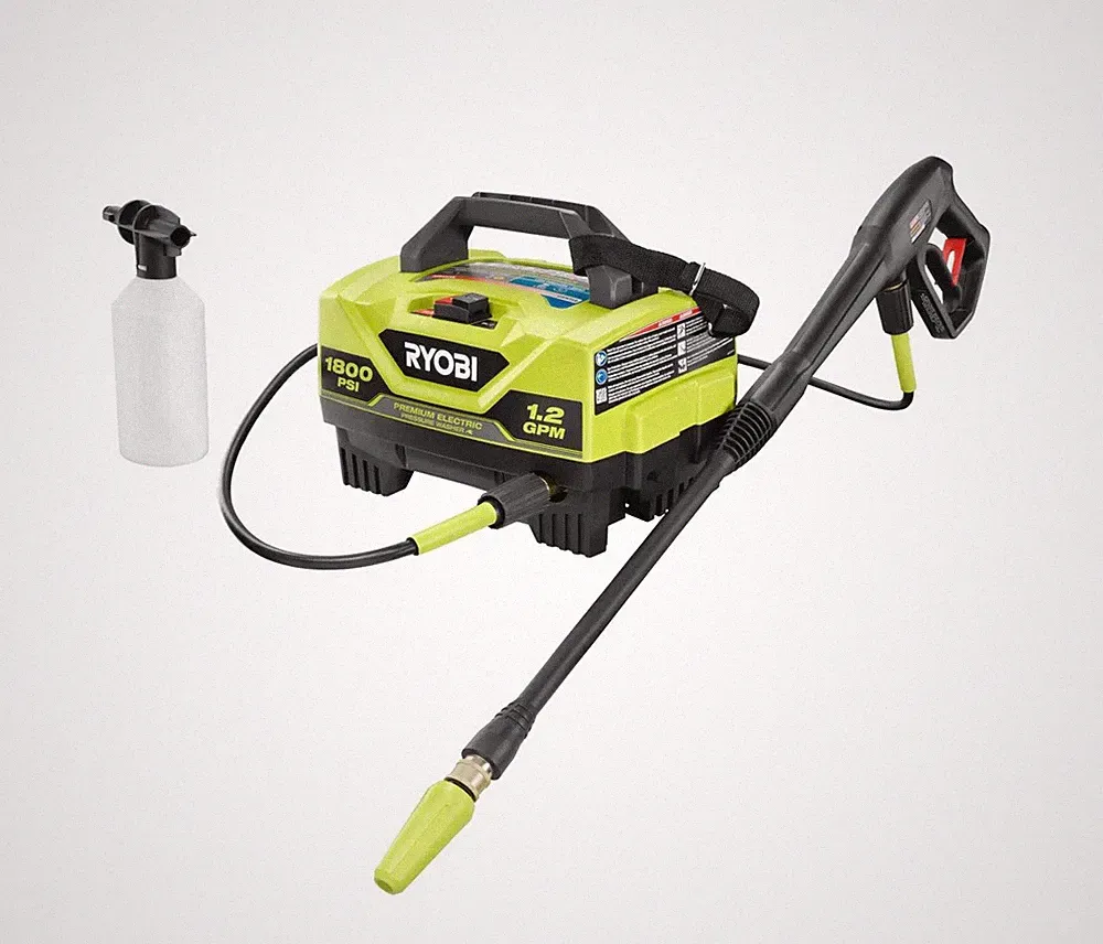 RYOBI Electric Pressure Washer 1800 PSI 1.2 GPM Portable Model RY141820VNM