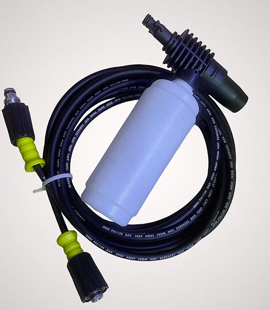 RYOBI Electric Pressure Washer 1800 PSI 1.2 GPM Replacement Hose and Foam Cannon