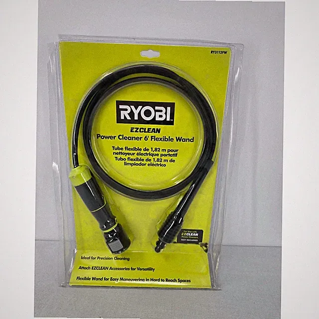 Ryobi EZClean 6 Foot Flexible Wand RY3112FW Power Cleaner Accessory New NIP