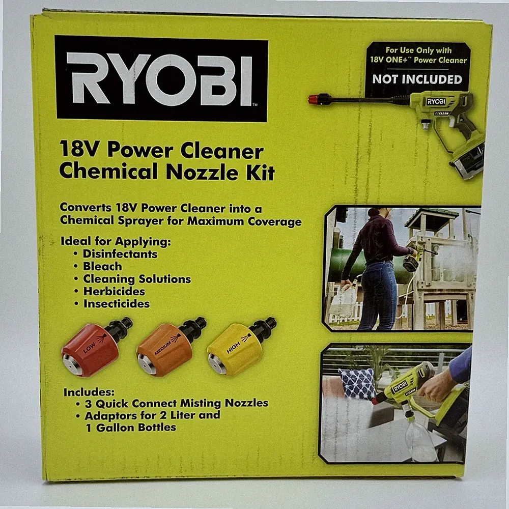 Ryobi EZClean Power Cleaner Chemical Nozzle Kit Pressure Washer Accessories 7PC