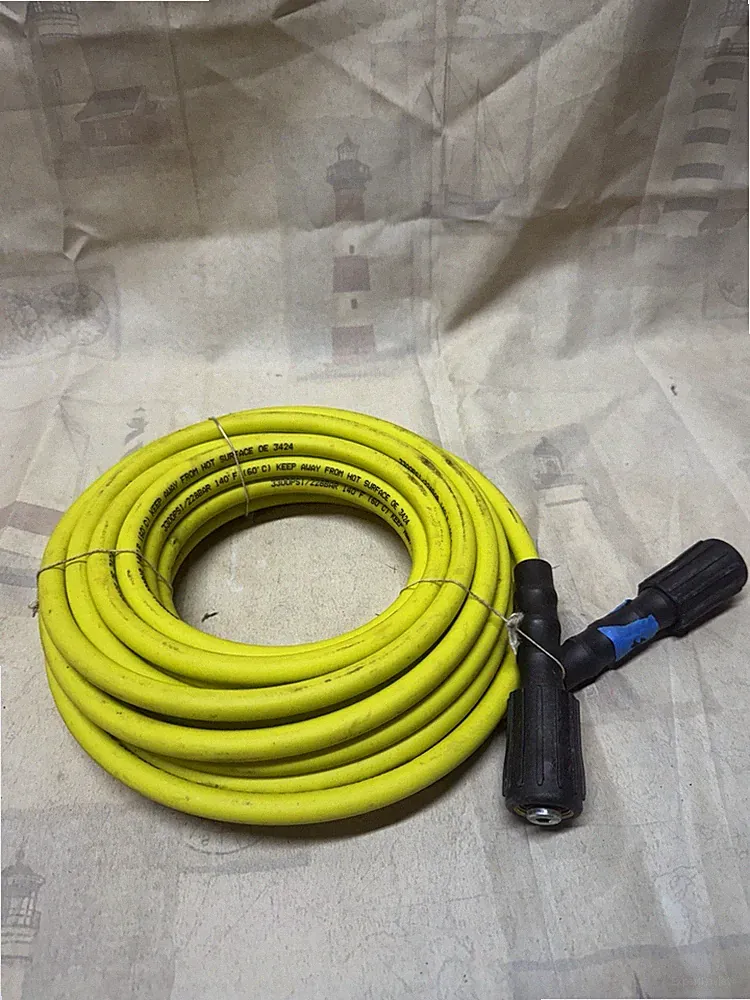 Ryobi High Pressure Washer Hose 3300 PSI Rubber Yellow for Hot & Cold Water