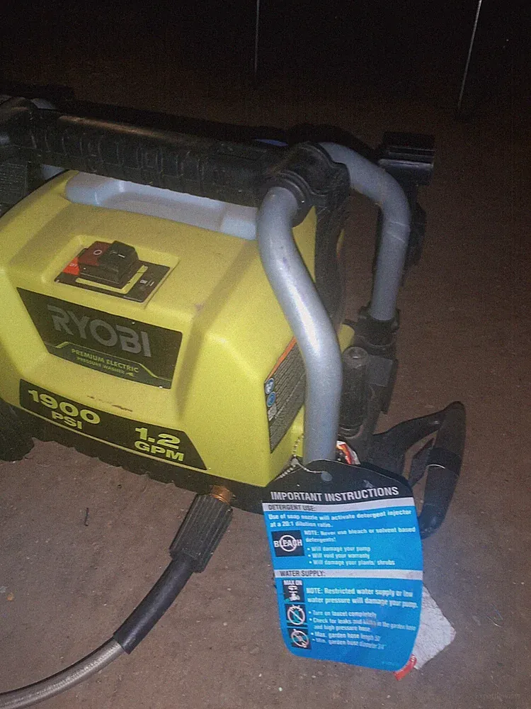 RYOBI PRESSURE WASHER 1900 PSI 1.2 GPM FREE SHIPPING