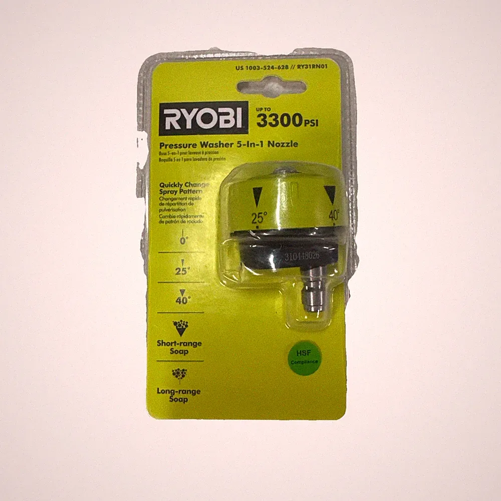 Ryobi Pressure Washer 5-In-1 Nozzle 1003-524-628 3300PSI - SEALED