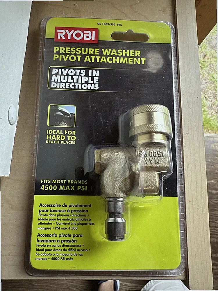 RYOBI PRESSURE WASHER PIVOT ATTACHMENT /////FITS MOST BRANDS ////4500 MAX PSI