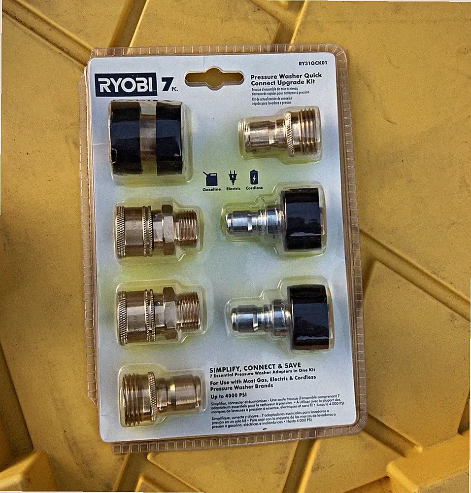 RYOBI Pressure Washer Quick Connect Upgrade Kit 7pc 4000 PSI RY31QCK01