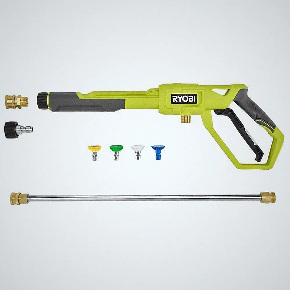 RYOBI Pressure Washer Trigger Handle Kit, Quick-Connect Adaptors, 3600 PSI