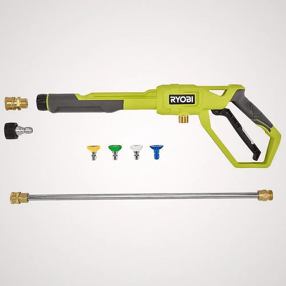 RYOBI Pressure Washer Trigger Handle Kit w/ Quick-Connect Adaptors & Nozzles