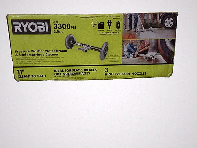 RYOBI Pressure Washer Water Broom & Undercarriages Washer