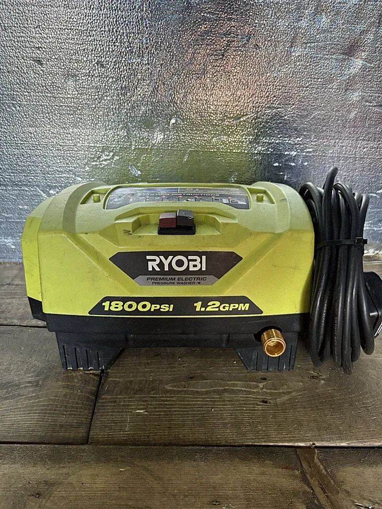 RYOBI RY141802VNM Electric Pressure Washer 1800 PSI 1.2 GPM Cold Water Tested