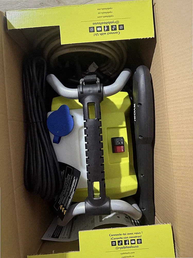 Ryobi RY1419MT Electric Pressure Washer 1900 PSI 1.2 GPM Wheel-Mounted
