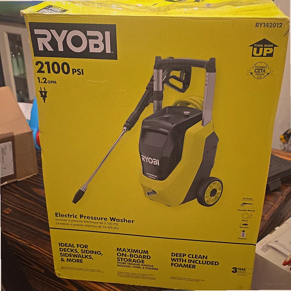 RYOBI RY142012 2100 PSI 1.2 GPM Corded Electric Pressure Washer w/ Foamer