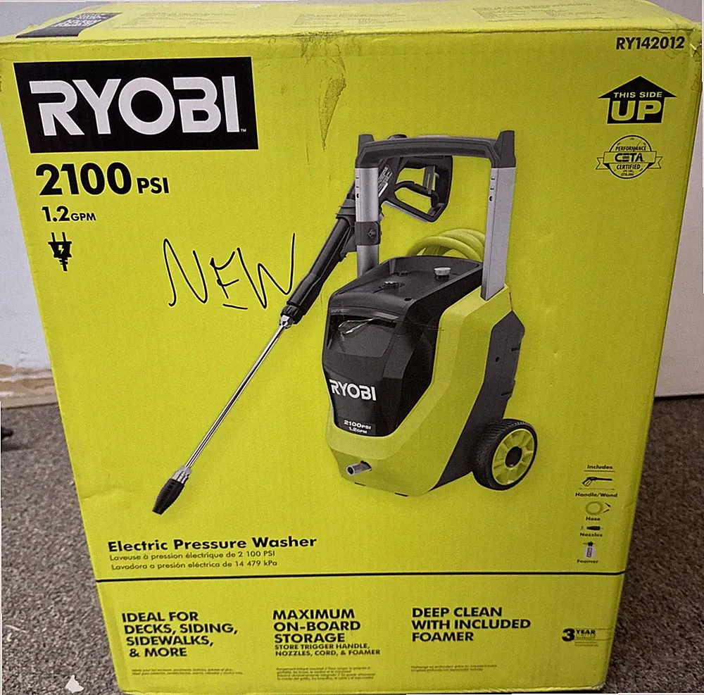 Ryobi RY142012 2100 PSI Corded Electric Cold Water Pressure Washer *NEW* (READ)