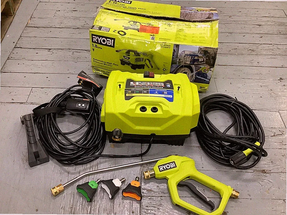 RYOBI RY14AM12 1.8 GPM 1200 PSI Automotive High Flow Pressure Washer
