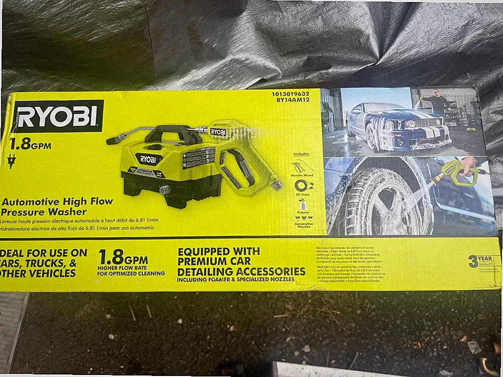 RYOBI RY14AM12 1.8 GPM 1200 PSI Automotive High Flow Pressure Washer Incomplete