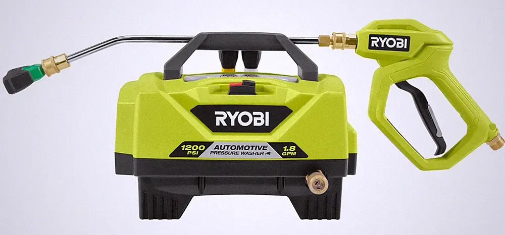 RYOBI RY14AM12 1.8 GPM Automotive High Flow Pressure Washer Kit 1200 PSI