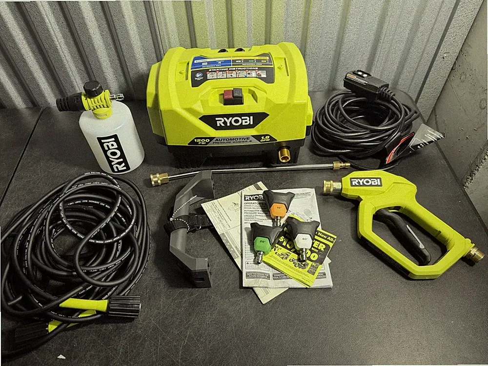 RYOBI RY14AM12 Automotive 1200 PSI 1.8 GPM Electric Pressure Washer Kit