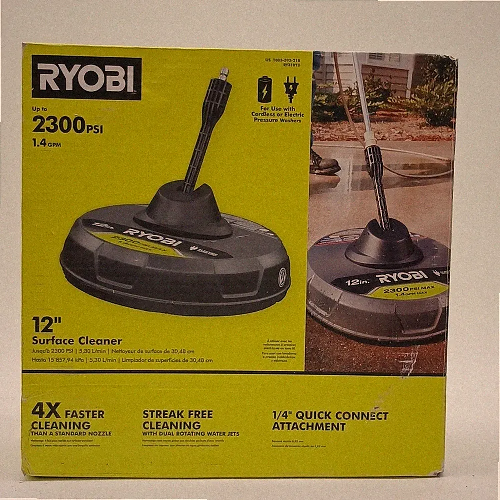 RYOBI (RY31012) 12 inch 2,300 PSI Electric Pressure Washers Surface Cleaner New!