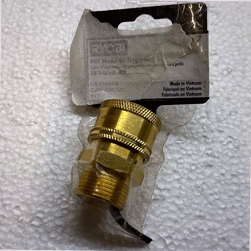 Ryobi RY31041 3/8-in Female Quick-Connect x Male M22 Coupler for Pressure Washer