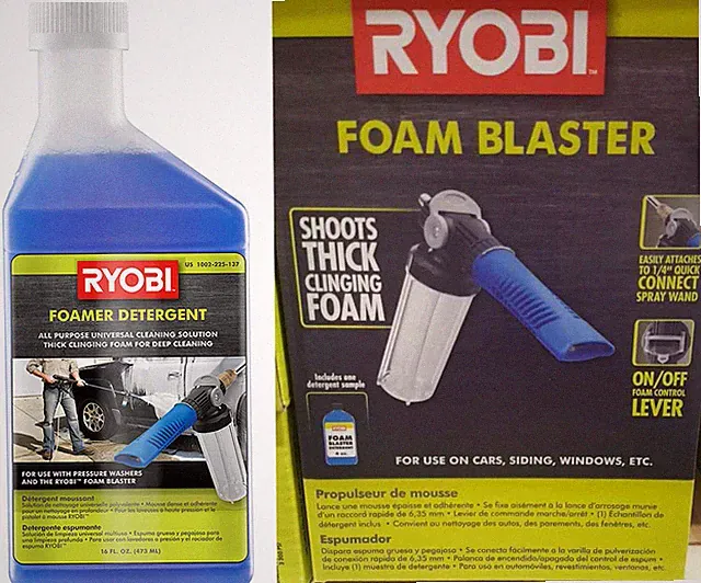 Ryobi RY31F04 Pressure Washer Foam Blaster/RY31D55 Foam Blaster Detergent Refill