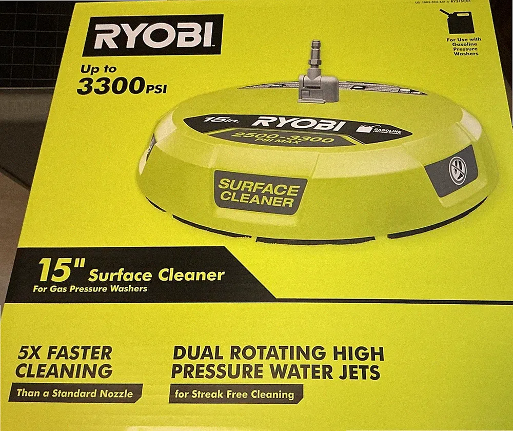 Ryobi RY31SC01 15 in. 3300 PSI Surface Cleaner for Gas Pressure Washer NEW