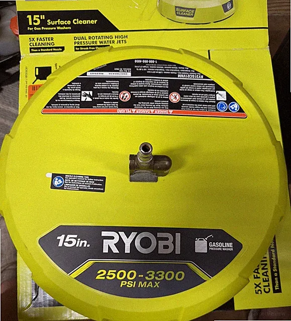 Ryobi RY31SC01 Surface Cleaner for Gas Pressure Washer, 15 In. 2500-3300 PSI
